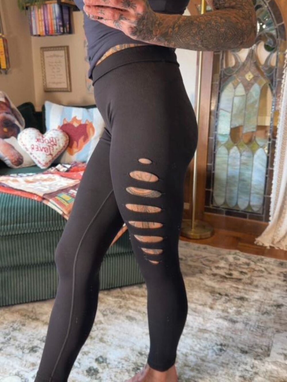Gymshark Gains Seamless Ripped Leggings